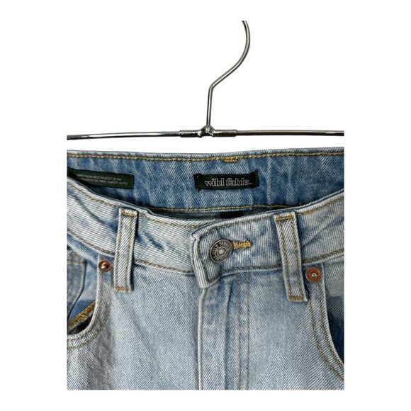 Wild Fable Womens Jeans High Rise Straight Light Wash Distressed Stretch 4 - Picture 7 of 11